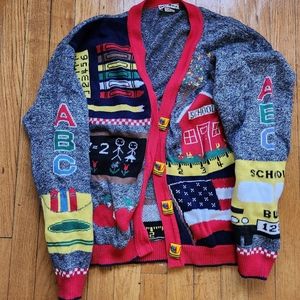 COPY - COPY - Vintage School Themed Cardigan